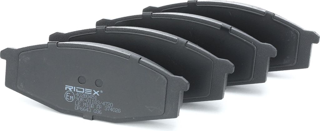 RIDEX Bremsbeläge Satz Vorne für NISSAN Patrol GR V SUV (Y61) 402B0451
