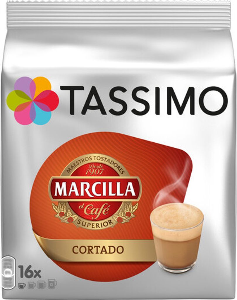 Tassimo Marcilla Cortado, Kaffee, 16 Kapseln, =16 Getränke