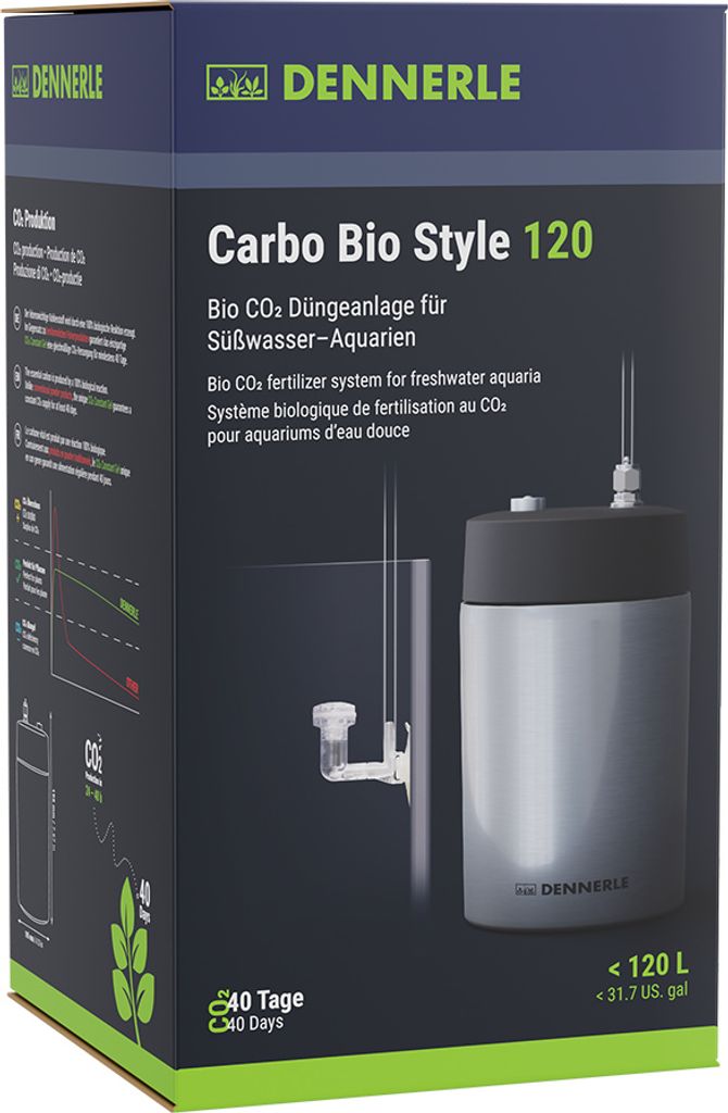 Dennerle Carbo Style 120 - CO2 Düngeanlage für Süßwasser-Aquarien