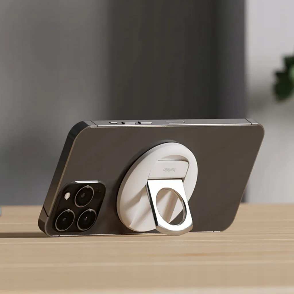 Support Belkin iPhone MagSafe Blanc avec Anneau Support pour MacBook - 23