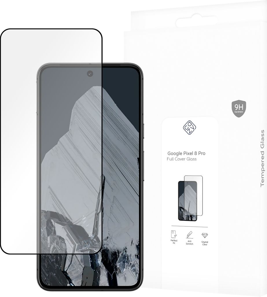 Schutzfolie Google Pixel 8 Pro - Panzerglas - Cazy - Schwarz