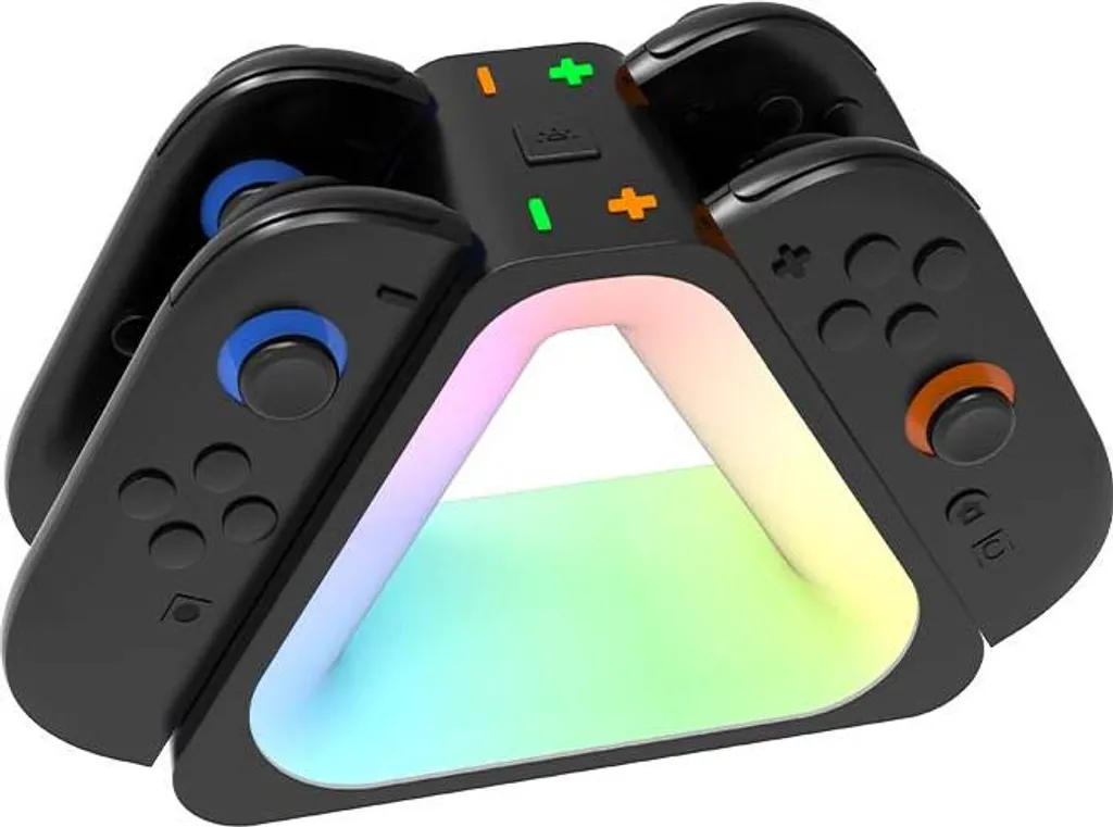 Station de Charge 4 Joy-Cons avec Colonnes Lumineuses et Design Compact - 3