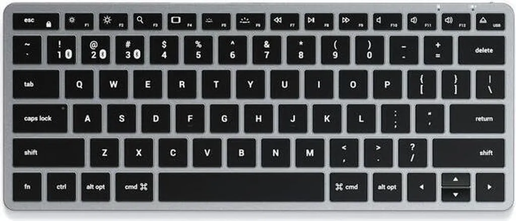Clavier Rétroéclairé Satechi Slim X1 Mini Bluetooth QWERTY Aluminium