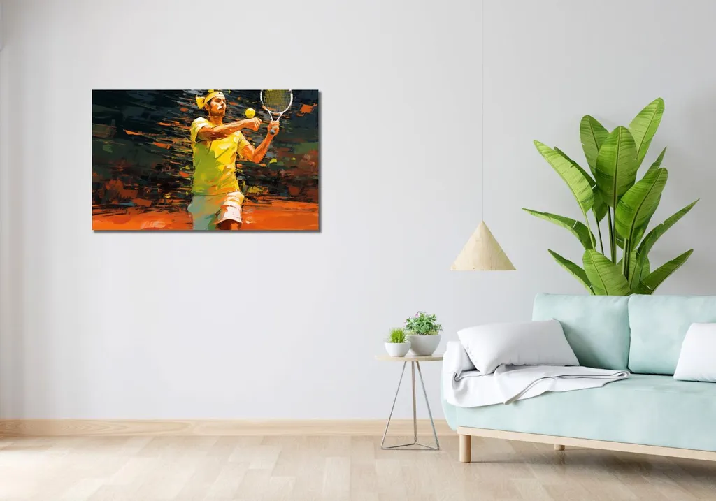 Décoration Murale Tableau 100x60 cm Service de maître Style Moderne