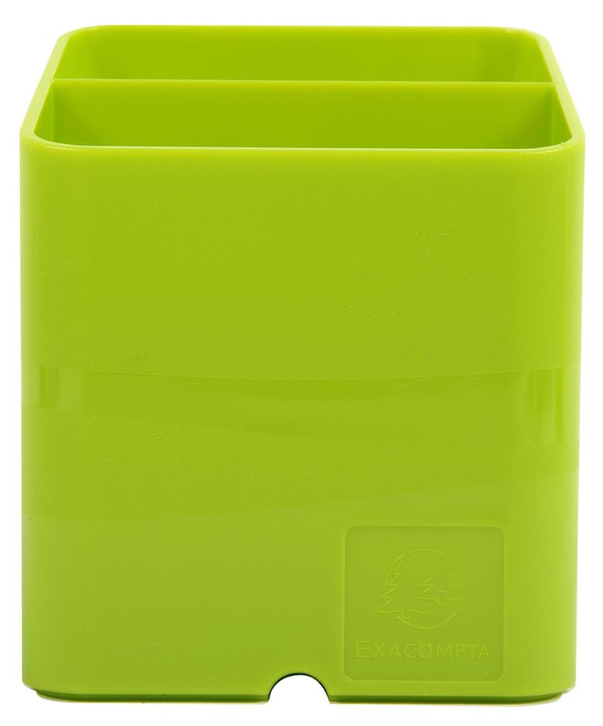 Exacompta 67725D Premium Stiftehalter Pen-Cube mit 2 Fächern für mehr Ordnung auf dem Schreibtisch Stifteköcher Stiftebox Aufbewahrungsbox Organ...