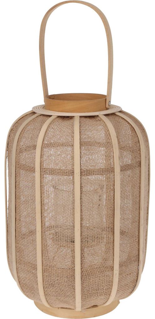 Ratanový lampáš BOHO so širokou rukoväťou Obrázok produktu 
