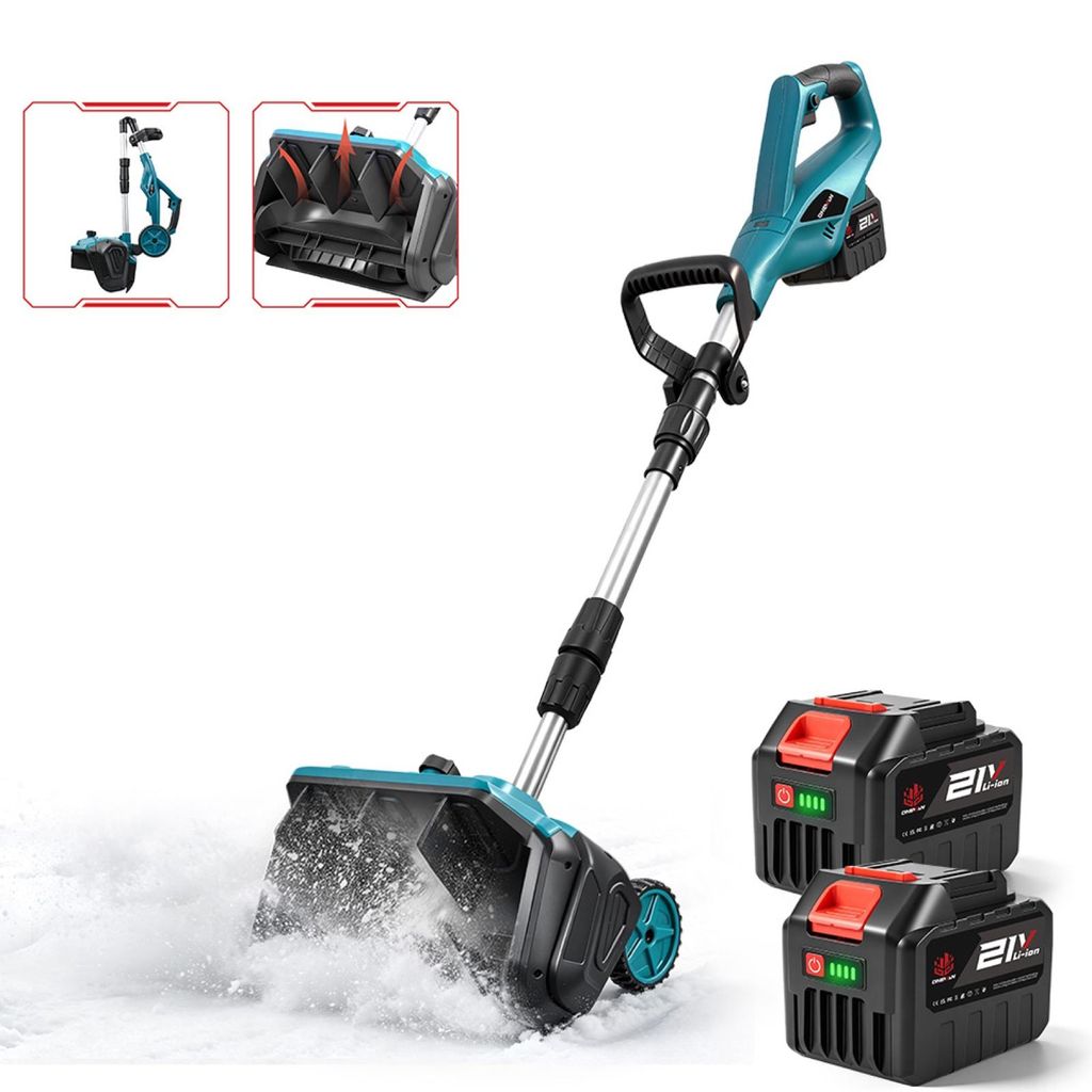ONEVAN Akku-Schneeschieber 18-21 V, bürstenlos, 33 cm Produktbild 