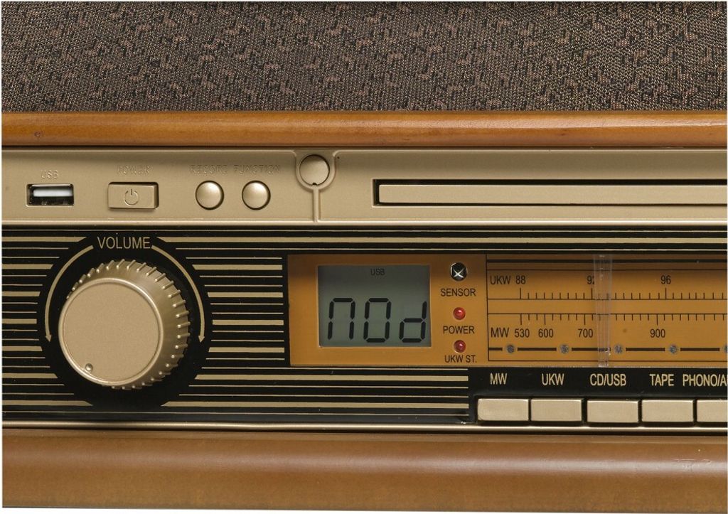 Denver MCR-50MK2 Retro drevený gramofón s rádiom CD kazetou Obrázok produktu 10