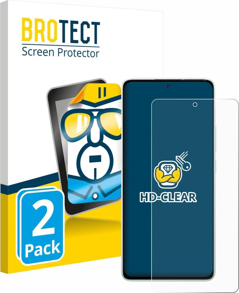 2x Für Xiaomi Redmi Note 14 5G Schutzfolie BROTECT Produktbild 