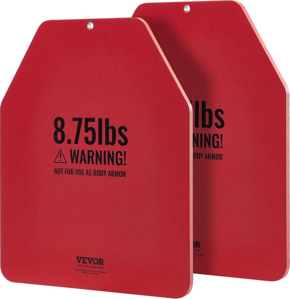Plaques pour gilet lesté 8,75 lb musculation et crossfit - Lot de 2