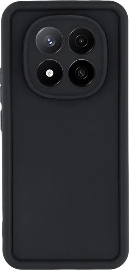 Hülle für Xiaomi Redmi Note 14 Pro Plus - Phonesta Grooved Silikon Back Cover - Schwarz