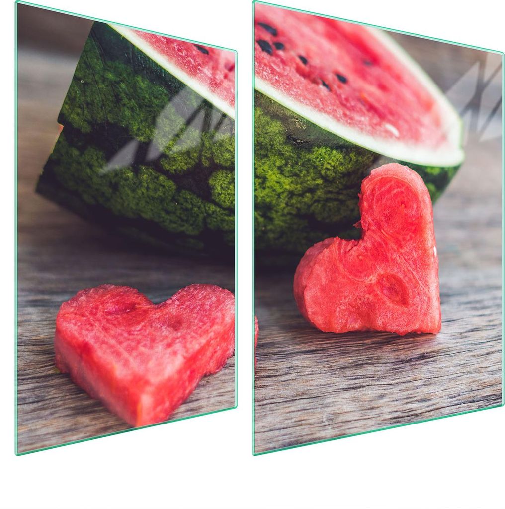 Glasschutzplatte Für Herd 70X52 Wassermelone