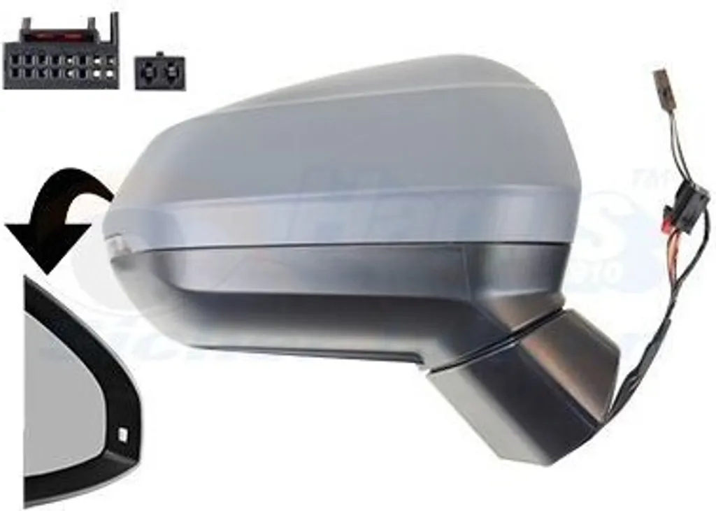 Rétroviseur Droit pour Audi Q3 F3B - Solution de Remplacement Chauffante