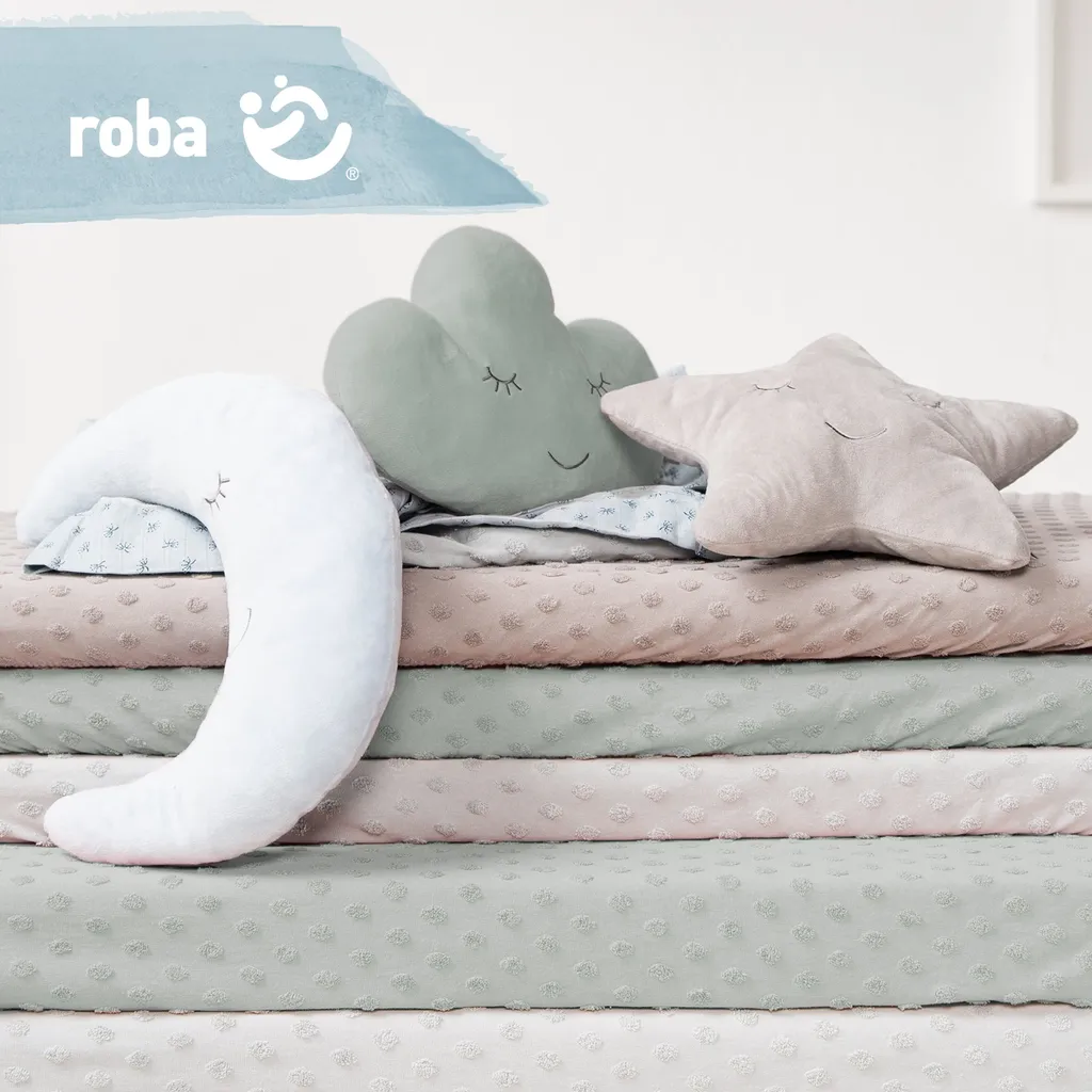 Coussin Décoratif Nuage pour Bébé roba Style - Accessoire Doux Vert - 5