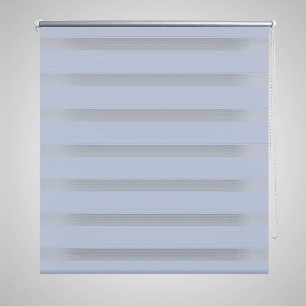 Maison Exclusive - Zebra-Rollo 50,9 x 100 cm, Stoffbreite 46,7 cm, Weiß