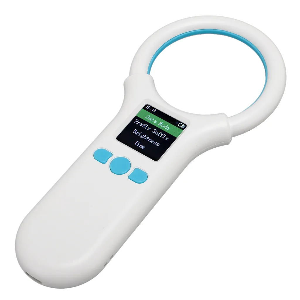 Scanner RFID Animali LCD TFT USB Lettore Microchip FDX-B EMID - 6