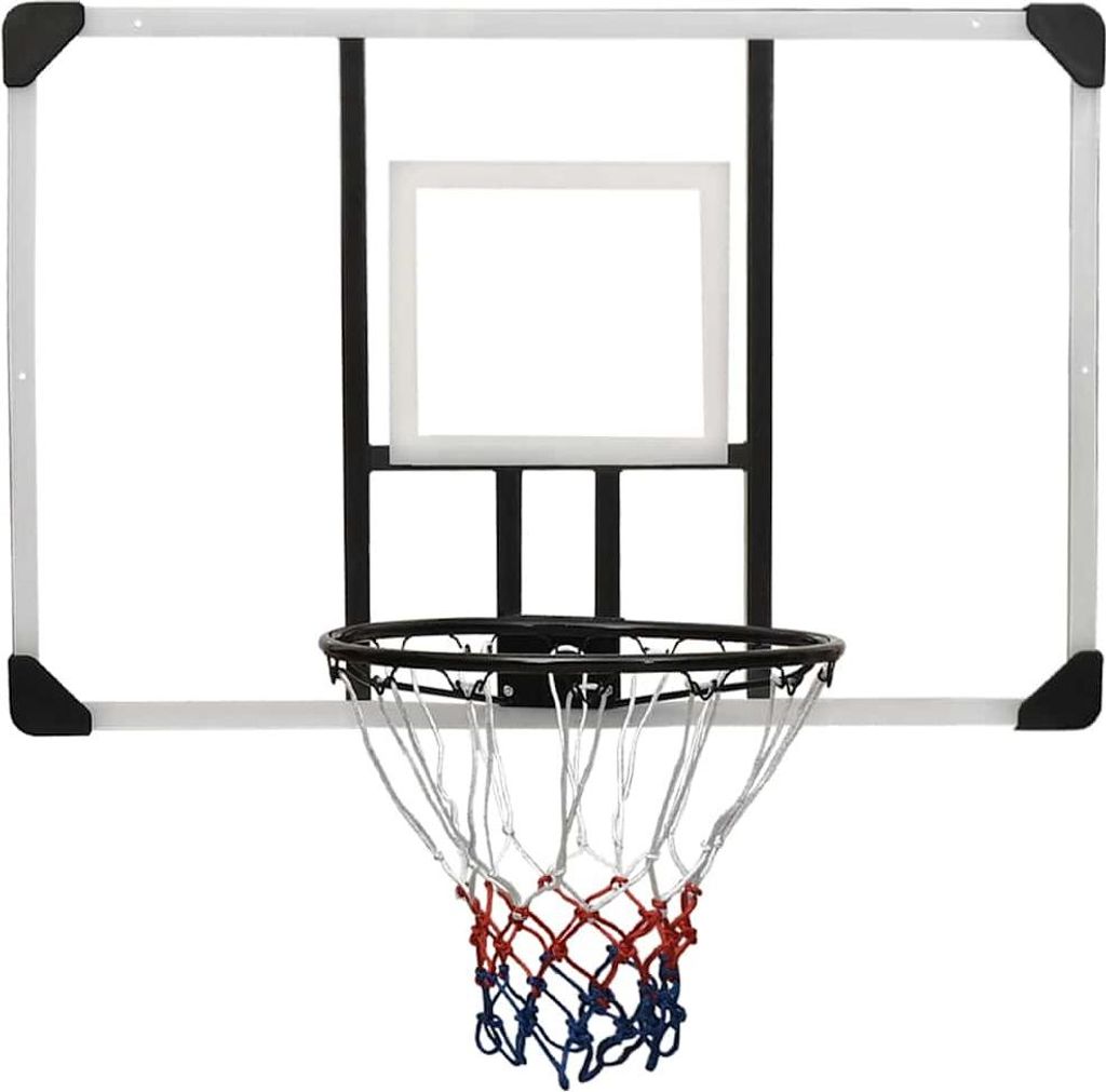 vidaXL Basketballkorb Transparent 106x69x3 cm Polycarbonat
