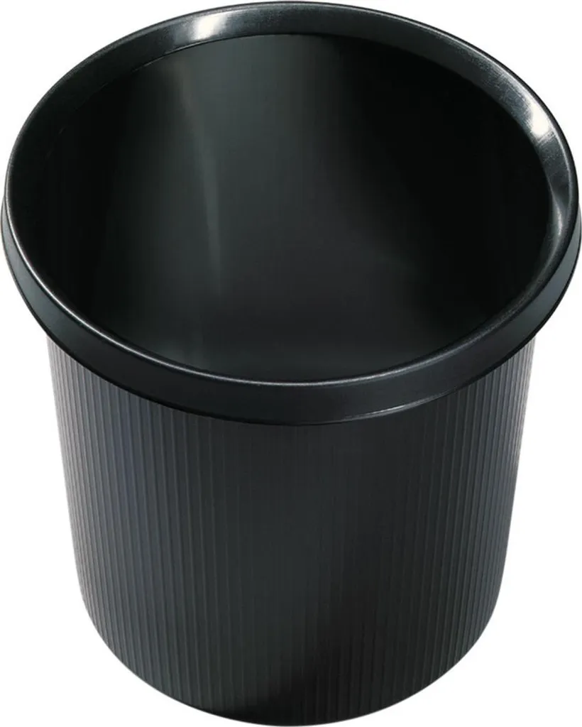 Helit H6105795 Cestino 18L Nero PE | Vendita Online Ufficio e Casa