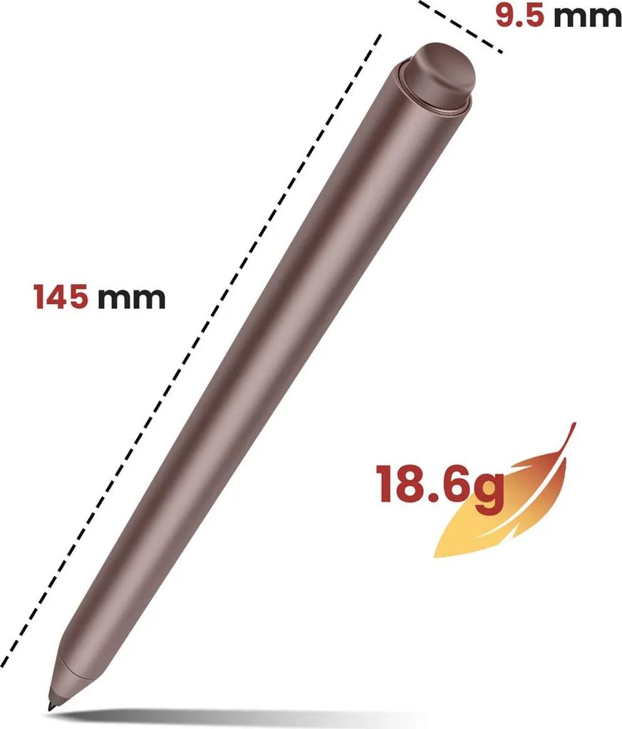 Stylet Surface Anti-Perte Magnétique 1024 Niveaux de Pression Marron - 4