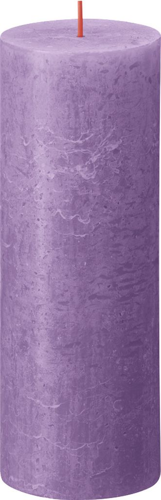 Vela rústica, vela cilíndrica de 190/68, color violeta Imagen del producto 