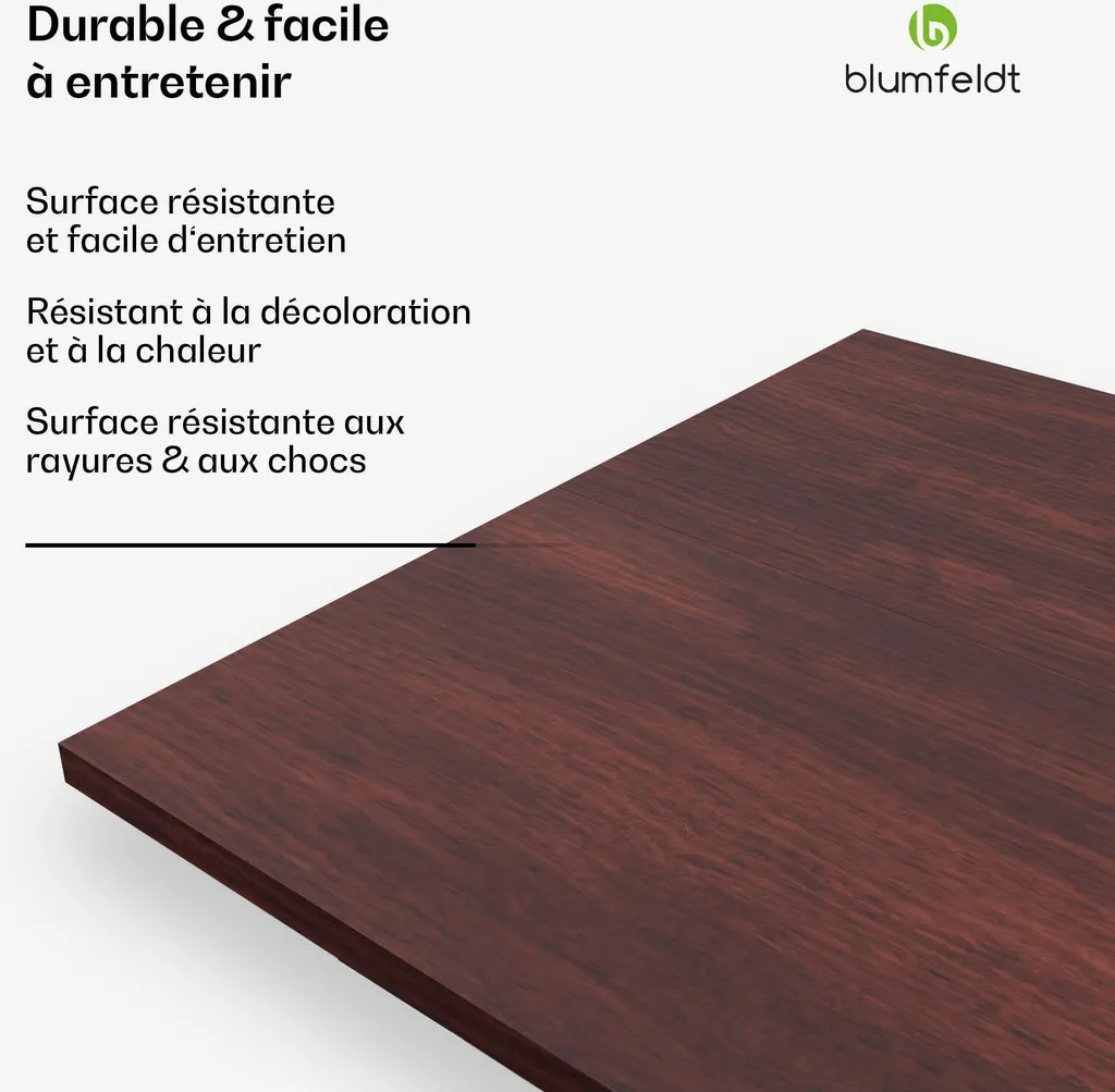 Plateau de Table en Bois Idéal pour Table à Manger Moderne 140x80 cm - 3
