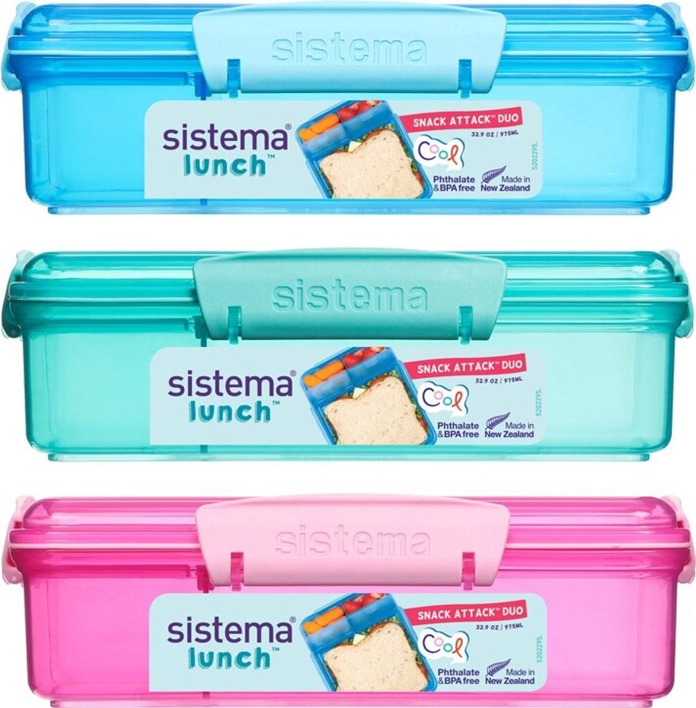 Sistema® Lunch™ Snack Box mit 2 separaten Fächern 975 ml Produktbild 
