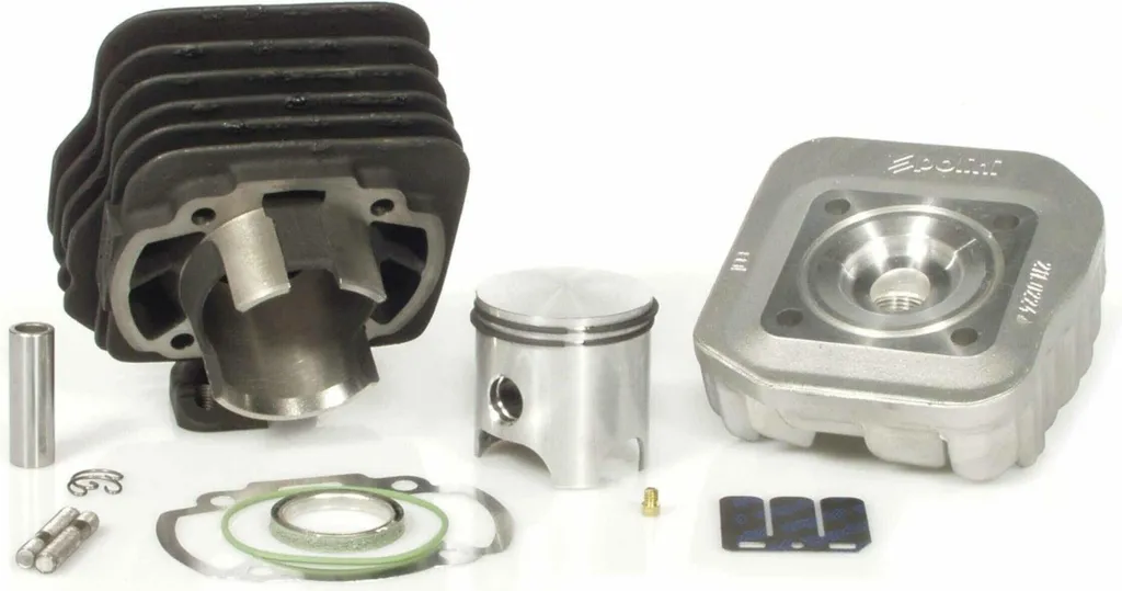 Cylindre Polini 70cc 47mm Fonte Grise Sport pour Honda et Kymco Vertical