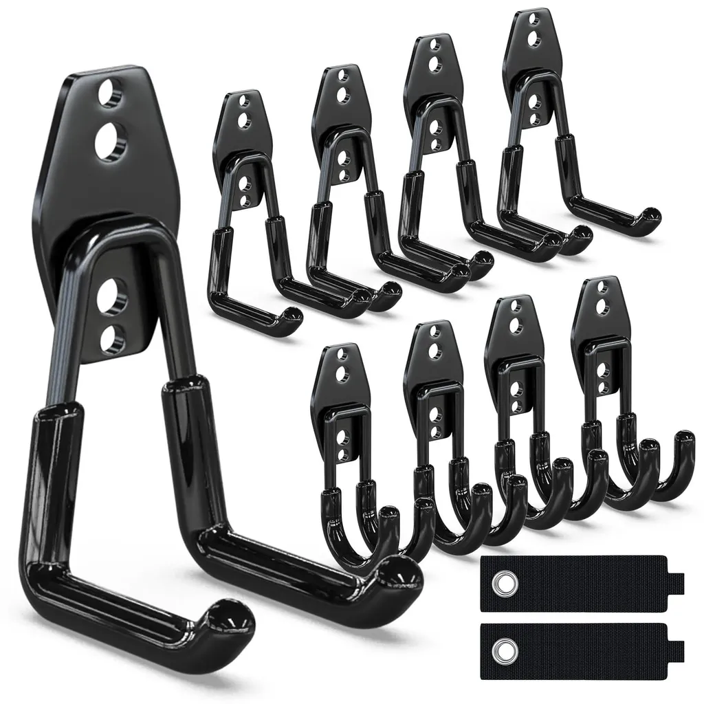 Support mural robuste pour tuyaux et outils - Solution rangement 10x