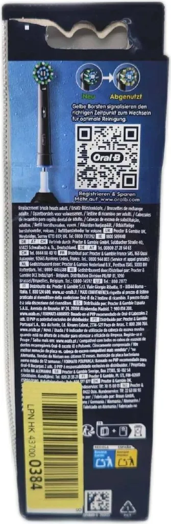 6 Brossettes noires Oral-B ProCrossAction - Hygiène maximale CleanMaximizer - 8