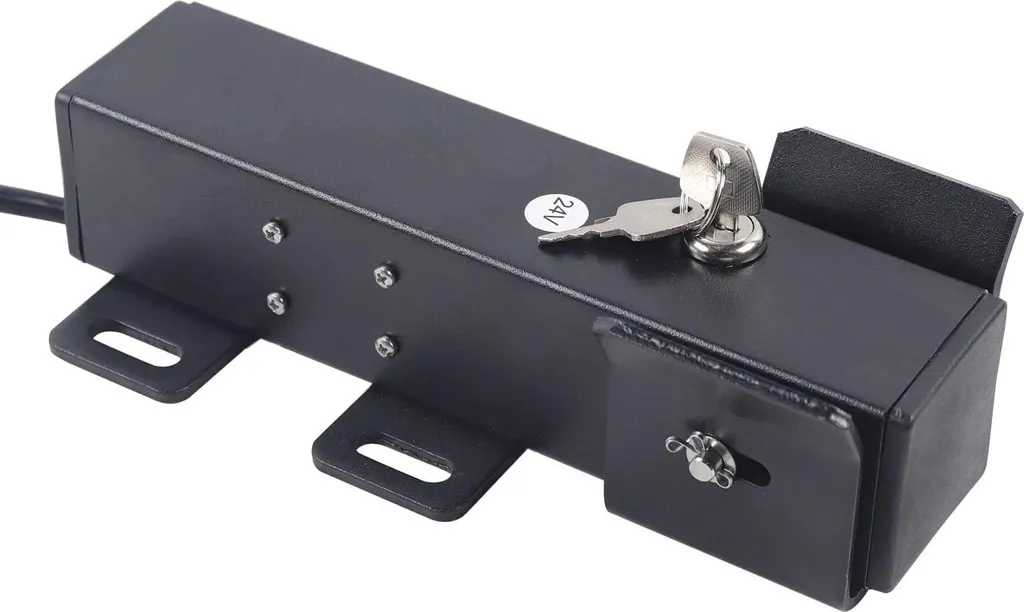 Serrure à pêne pour motorisation de portail 24V - Verrouillage de sécurité