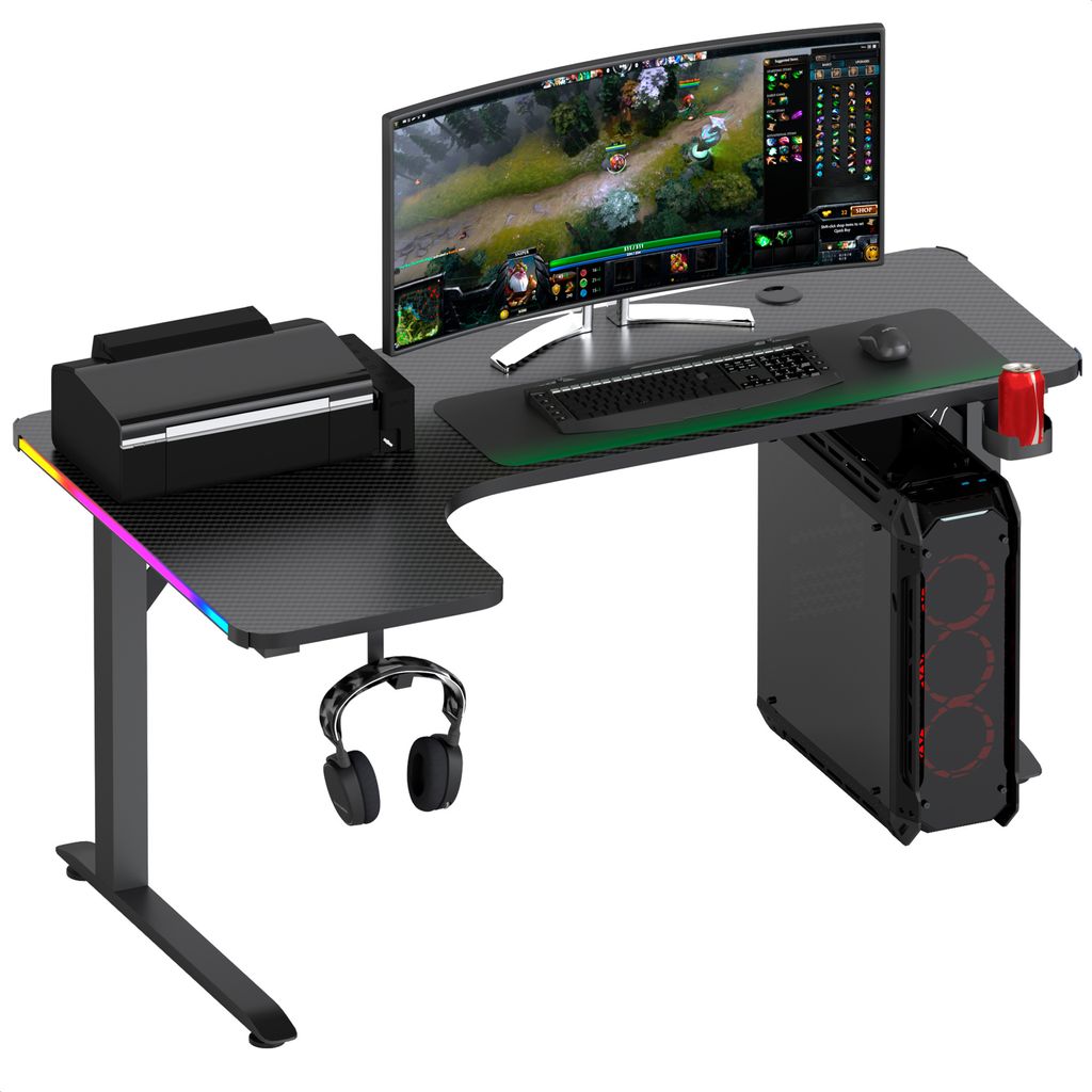 Avalo Gaming Schreibtisch - 160x100x75 cm - L Förmig Produktbild 