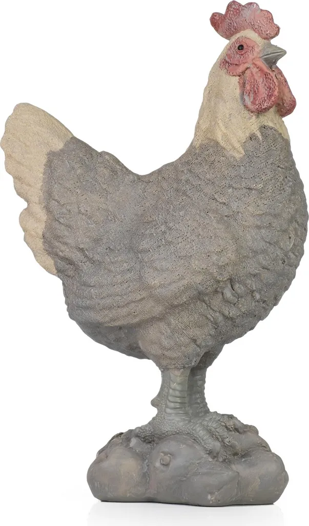 Statue de coq décorative en résine - Décoration de ferme pour jardin