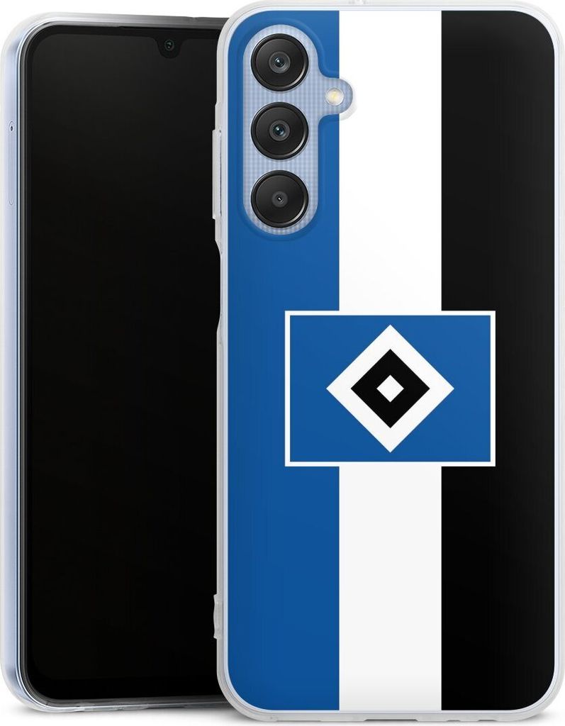 DeinDesign Handyhülle für Samsung Galaxy A25 5G Silikon Hülle Case Smartphone Schutzhülle HSV Hamburger SV Streifen