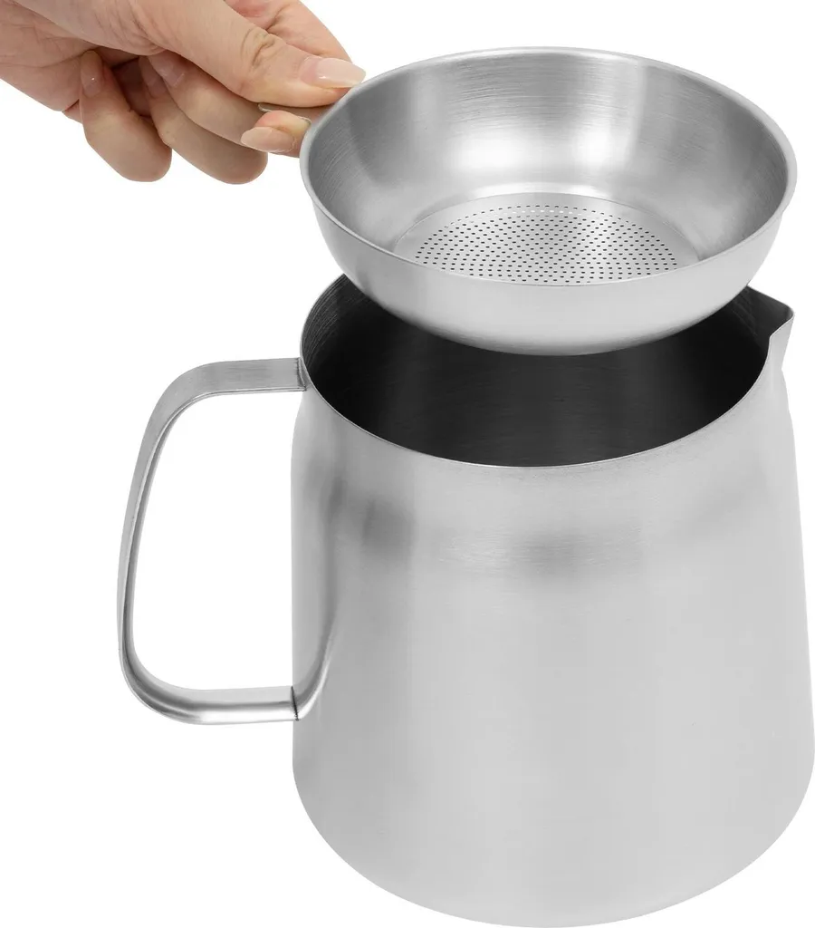Marmite à frire pour cuisine induction - Format compact gris clair inox - 8