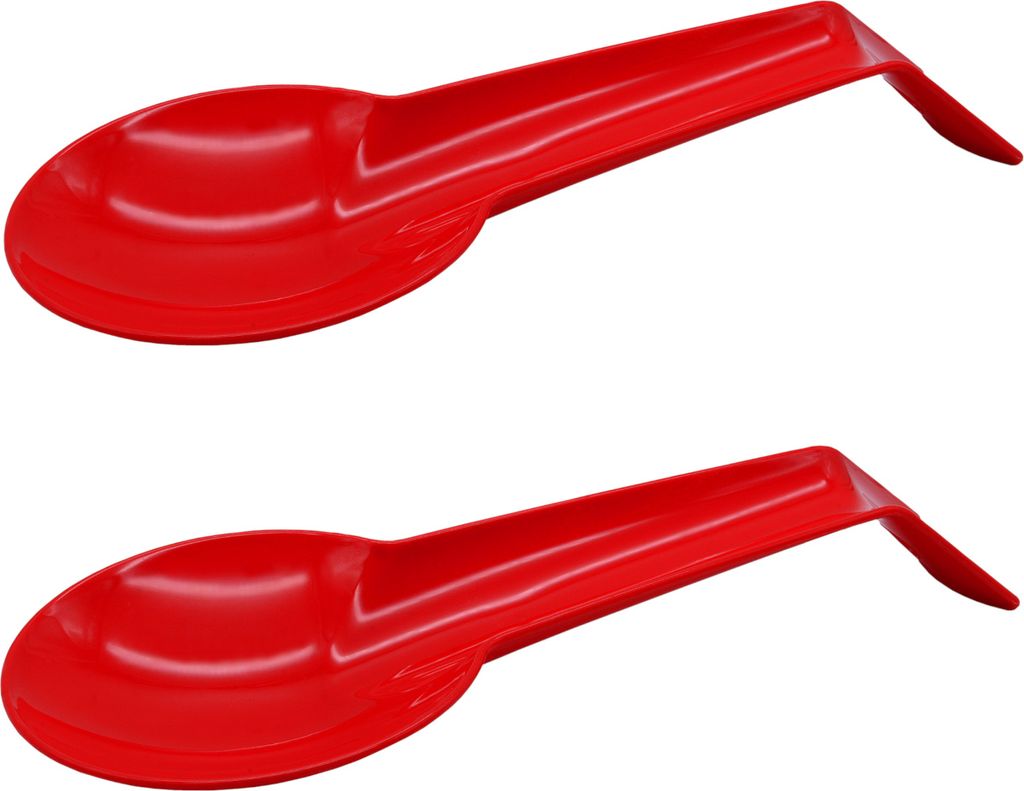 2x Rot Kochlöffelablage Schneebesenablage aus Kunststoff Löffelablage Küchen Utensilien Ablage für Küchenhelfer