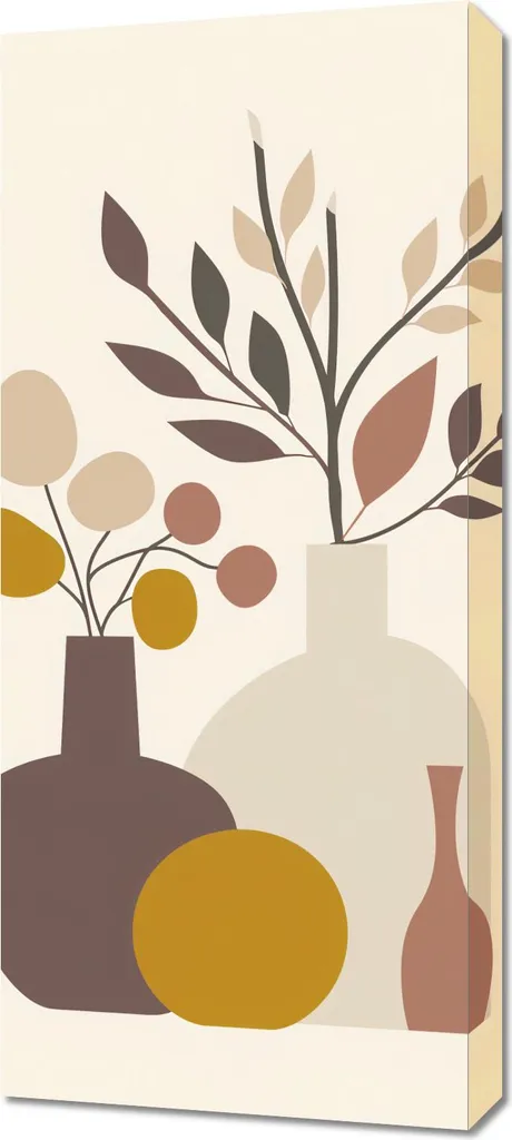 Quadro 40x90 cm Naturmorta dai toni tenui