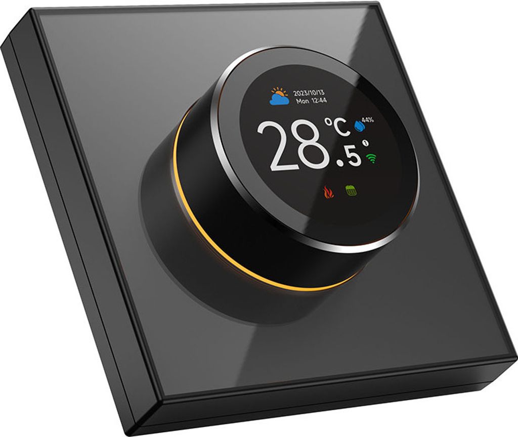 TUYA Smart Thermostat fš¹r Haus 1,32'' Bildschirm WIFI Temperatur Controller mit 7 Umgebungs Lichter fš¹r Wasser/Elektrische Boden/Gas Wasser K...