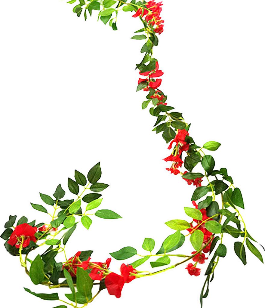 200CM Künstliche Wisteria Blumengirlande Realistische Home Hochzeit Garten Indoor Outdoor Wandbehang Faux Klettern Floral Grün Hängende Efeu Dek...