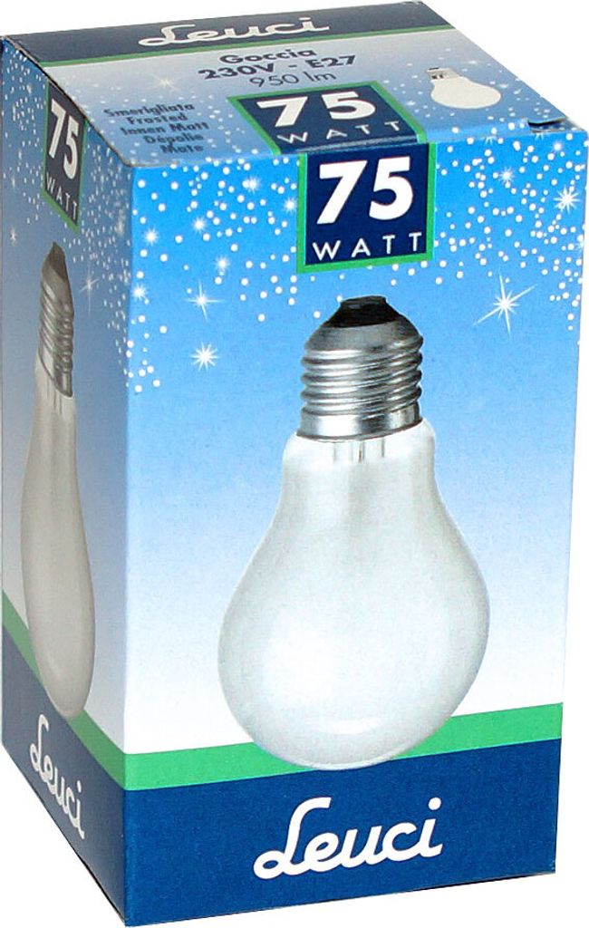Leuci Glühbirne 75W E27 MATT Glühlampe 75 Watt Glühbirnen Produktbild 