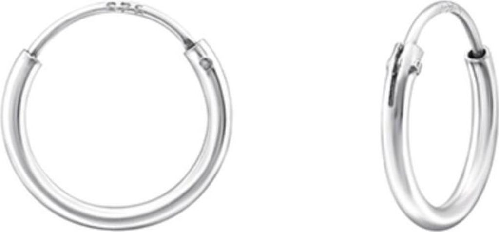 Kleine Creolen Silber 925 Ohrringe grau, roségold Silber 10 Produktbild 