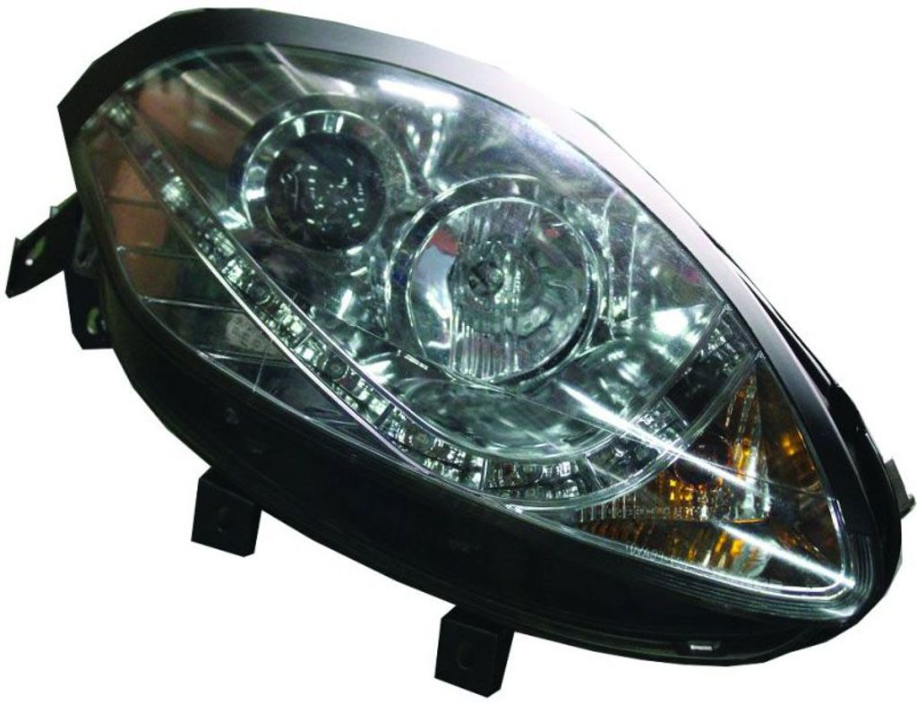 Design Scheinwerfer Fiat Bravo m. R87 LED Tagfahrlicht chrom