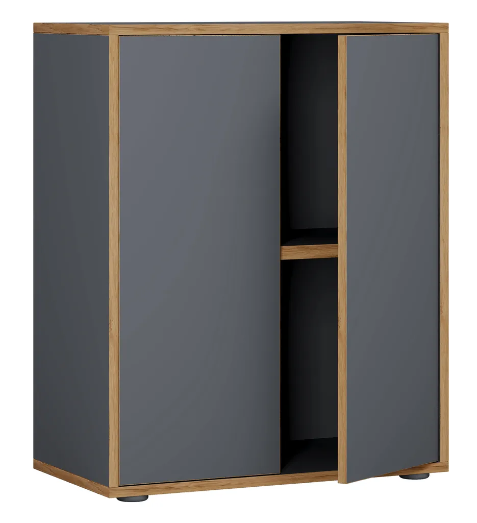 Offerta Armadio Salia Antracite 74x60x33 | Robusto e Facile da Montare - 2