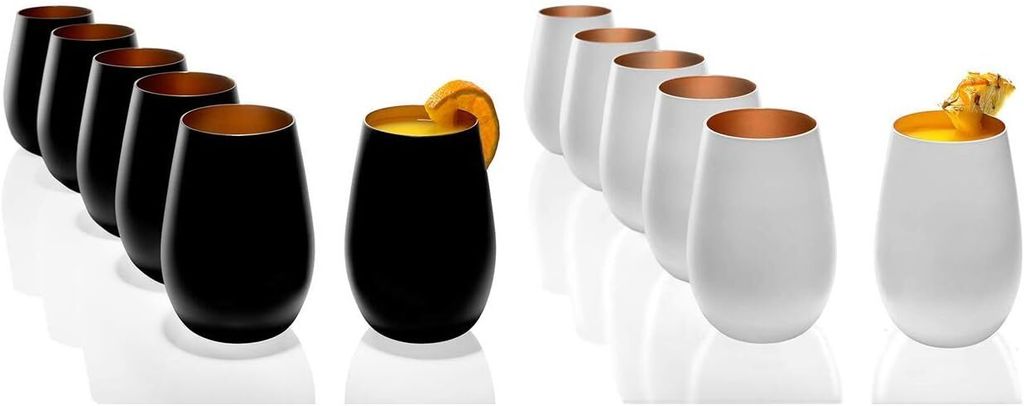 Stölzle Lausitz tumbler set 12 ks 465 ml matná černobílá s Obrázek produktu 
