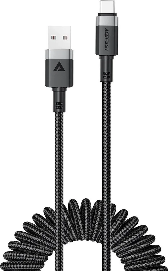 Cavo USB-C a Molla Acefast C14-04: Carica Rapida 3A per la tua Vita in Movimento