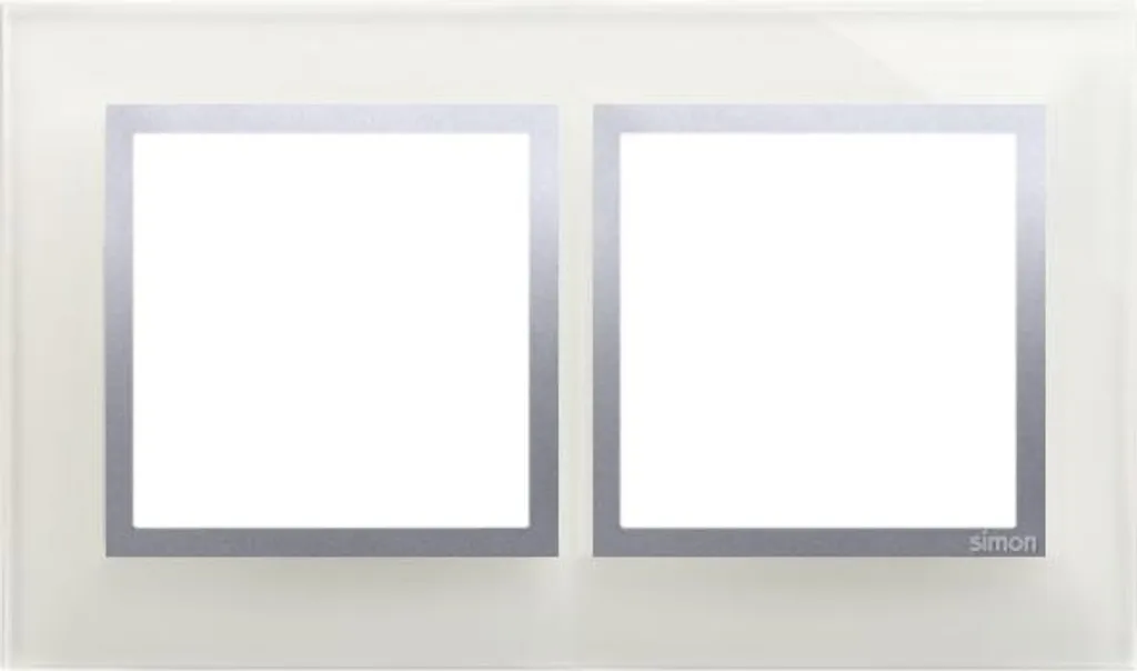 Telaio in vetro doppio Simon 54 nature Silver Mist