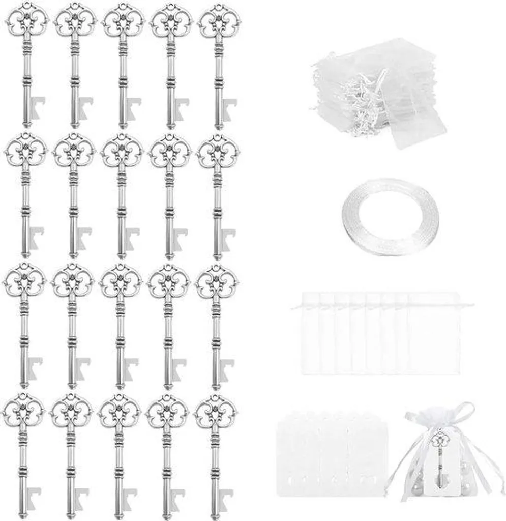 Clés anciennes en métal pour décoration de mariage et bijoux steampunk