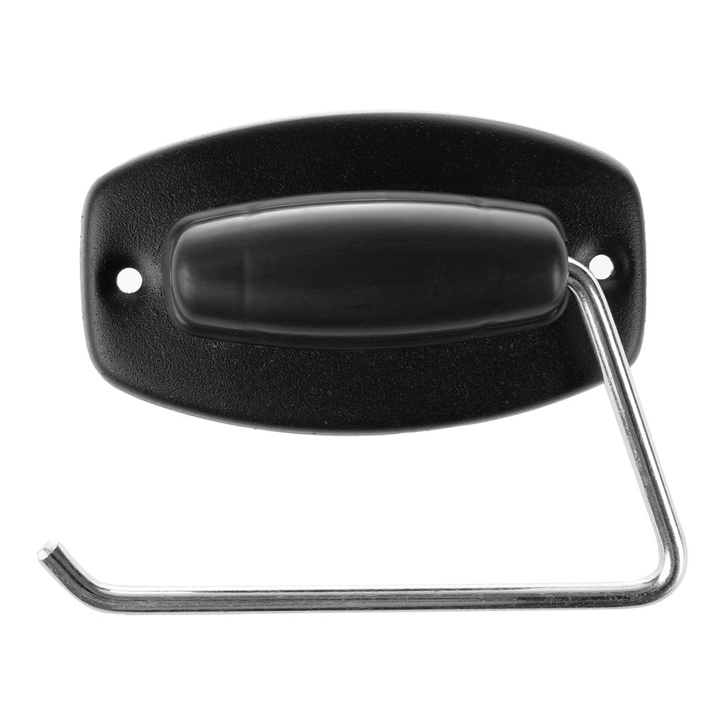 Toilettenpapierhalter für Badezimmer Klopapierhalter Klorollenhalter Wandmontage, Schrauben und Dübeln im Set (Schwarz)