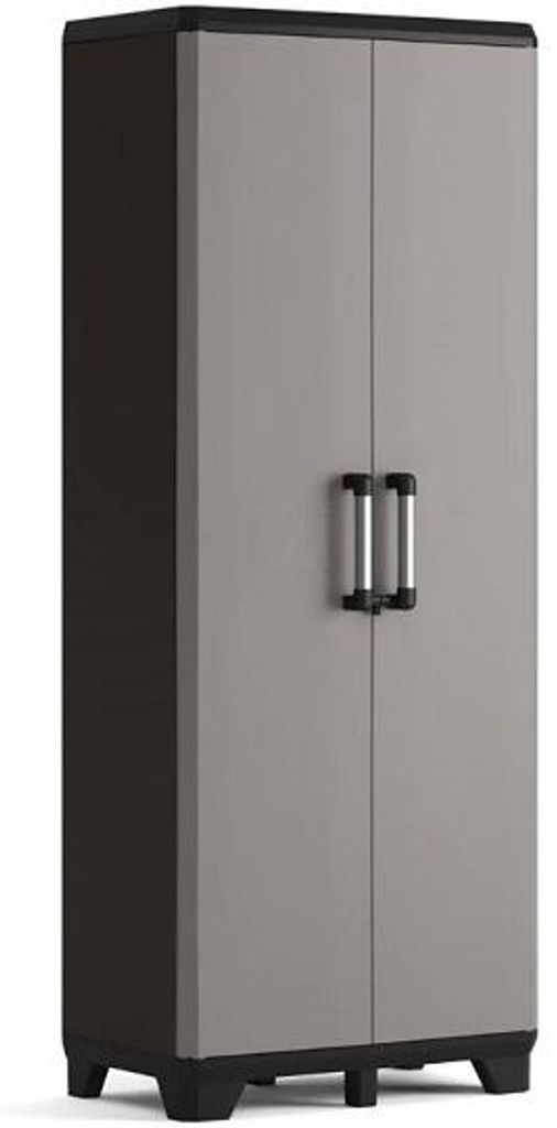 KETER Pro Hoher Lagerschrank, Schwarz/Grau, 972120 Produktbild 