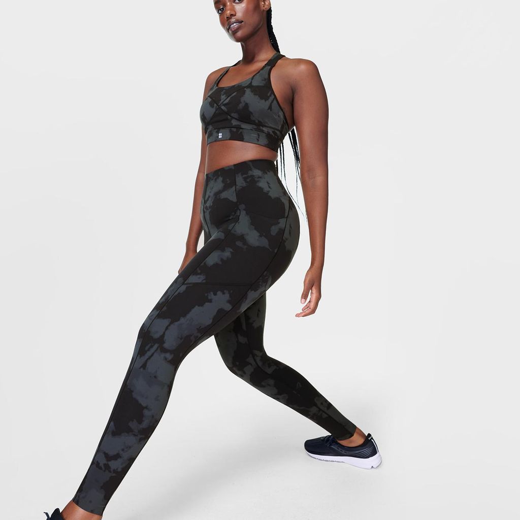 SWEATY BETTY Power UltraSculpt High Waist Workout Leggings SCHWARZ L