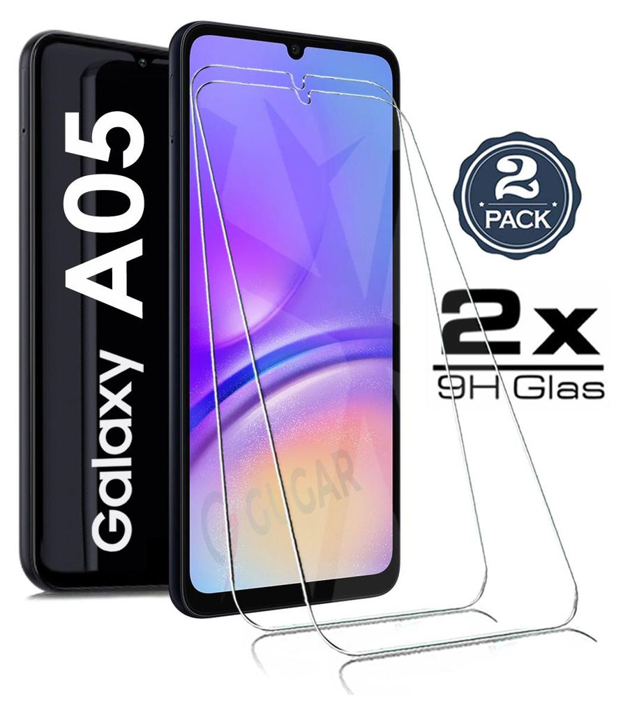 2x Für Samsung Galaxy A05 Panzerglas Schutzglas Panzerfolie Produktbild 